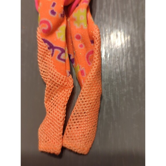 Barbie Workin Out Teresa Bodysuit Leotard Orange Mesh #17318 Mattel 1996 - Picture 5 of 5